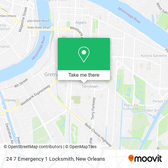 24 7 Emergency 1 Locksmith map