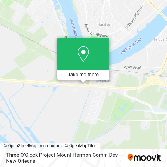 Three O'Clock Project Mount Hermon Comm Dev map