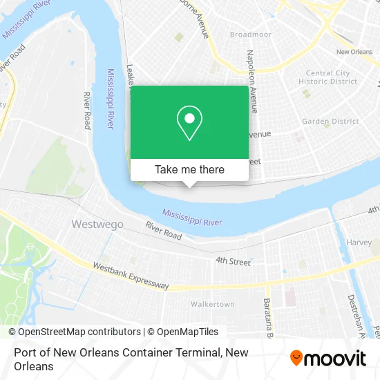 Mapa de Port of New Orleans Container Terminal