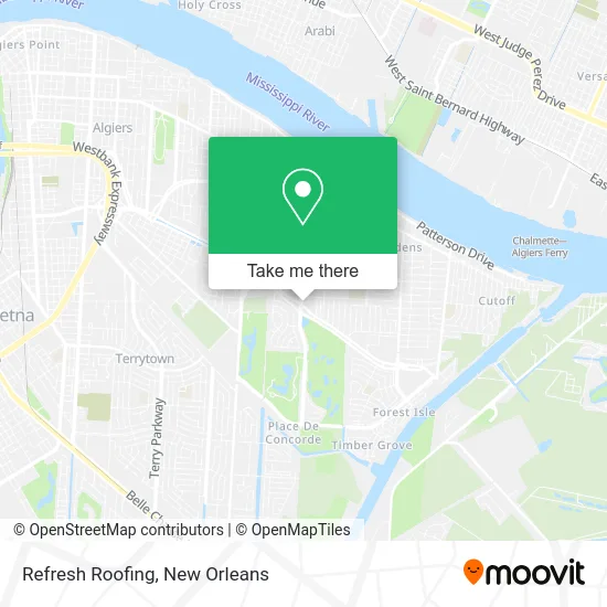 Refresh Roofing map