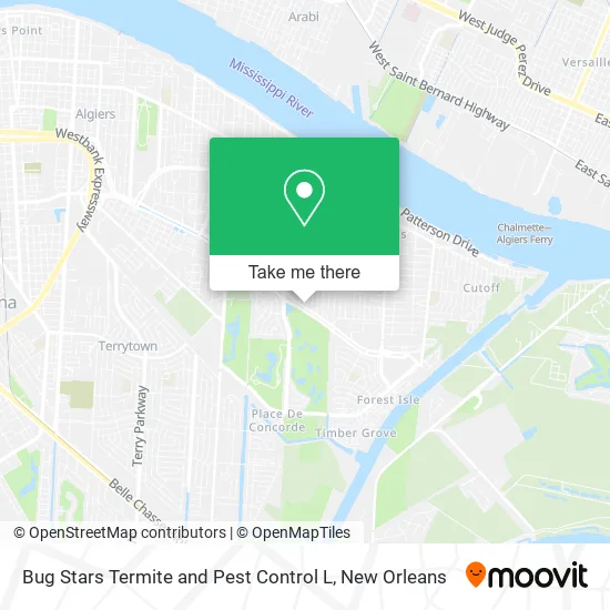 Bug Stars Termite and Pest Control L map