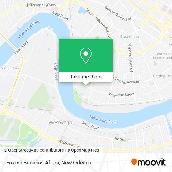 Frozen Bananas Africa map