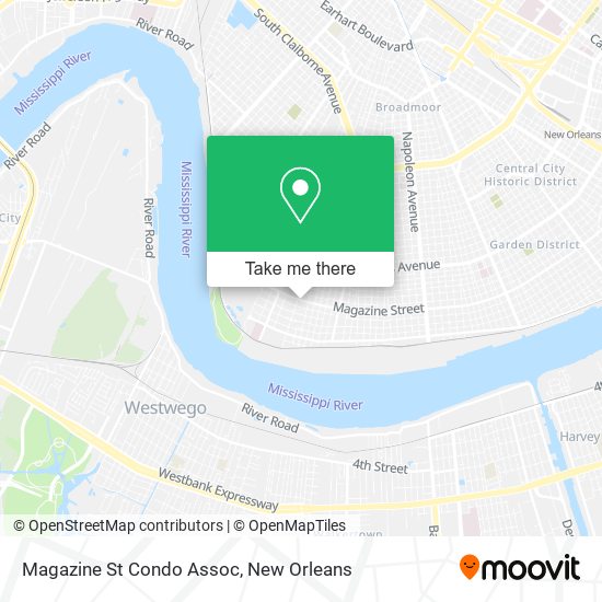 Magazine St Condo Assoc map