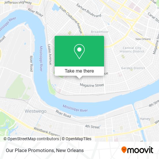 Our Place Promotions map