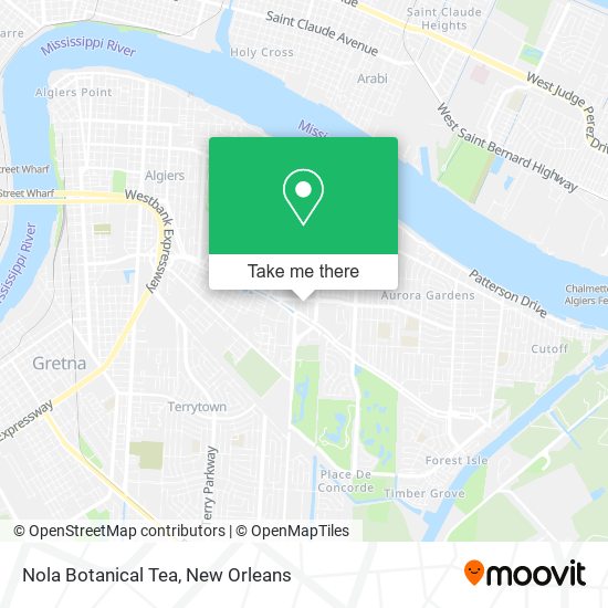 Nola Botanical Tea map