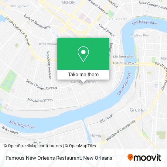 Famous New Orleans Restaurant map