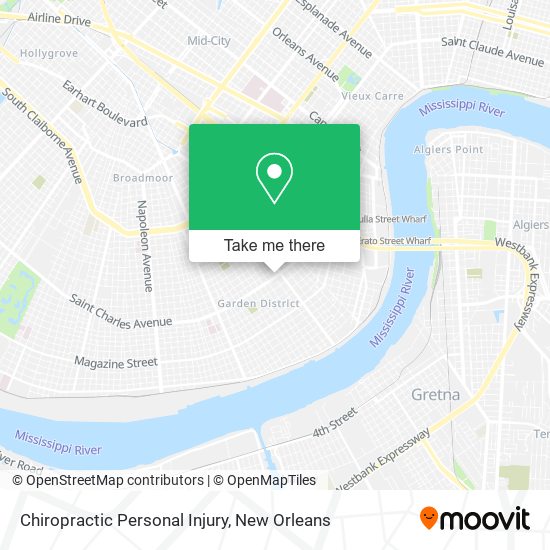 Chiropractic Personal Injury map
