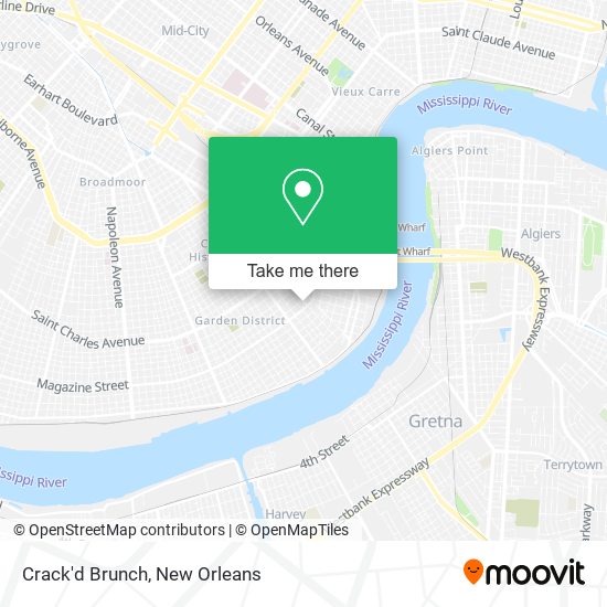 Crack'd Brunch map