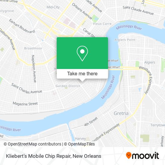 Kliebert's Mobile Chip Repair map