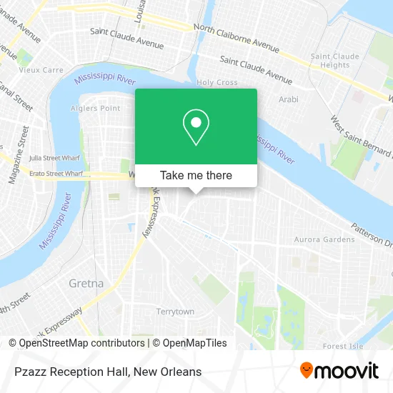 Pzazz Reception Hall map