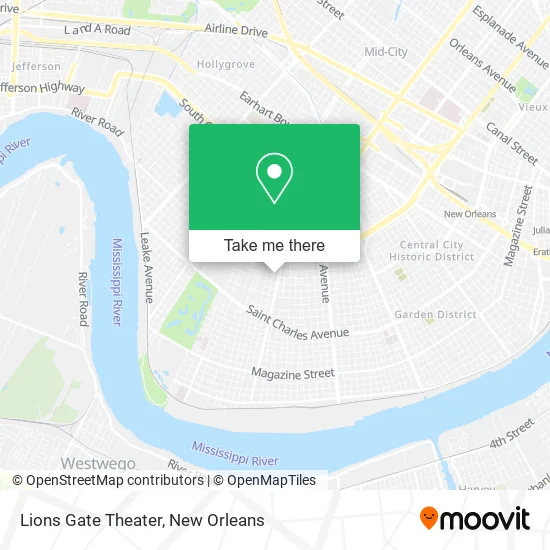 Lions Gate Theater map