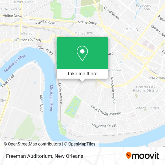 Freeman Auditorium map