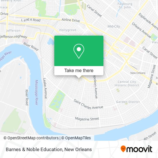 Mapa de Barnes & Noble Education