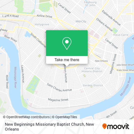 New Beginnings Missionary Baptist Church map