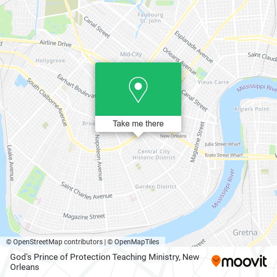 God's Prince of Protection Teaching Ministry map