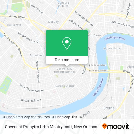 Covenant Prsbytrn Urbn Mnstry Instt map