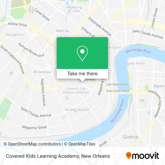 Covered Kids Learning Academy map