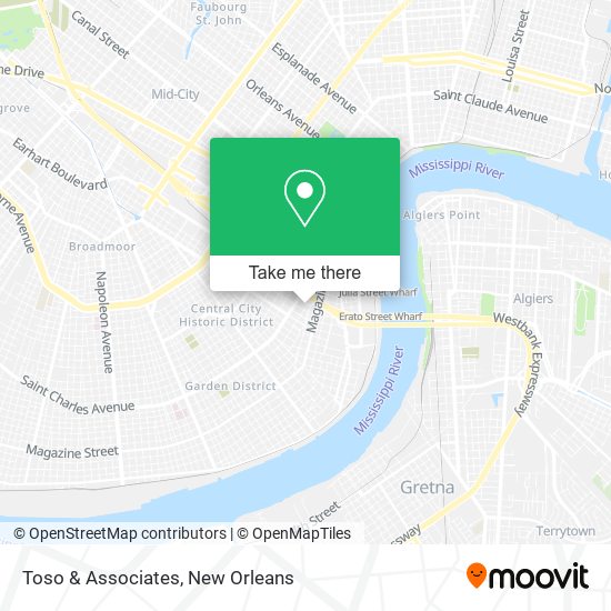 Mapa de Toso & Associates