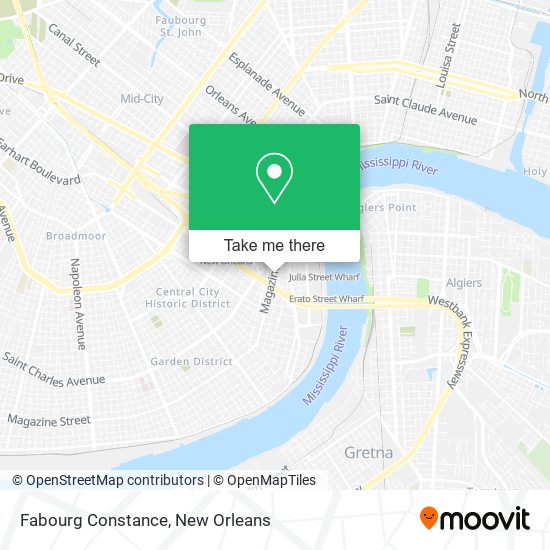 Fabourg Constance map