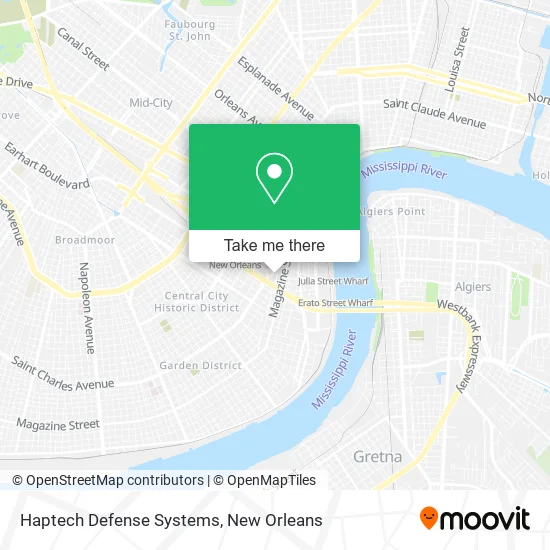 Haptech Defense Systems map