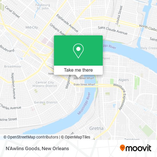 N'Awlins Goods map