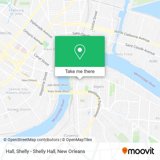 Hall, Shelly - Shelly Hall map