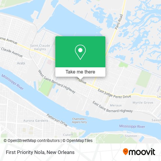 Mapa de First Priority Nola