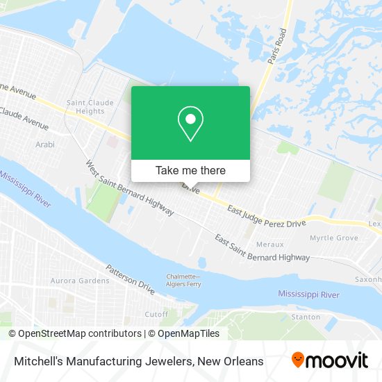 Mitchell's Manufacturing Jewelers map