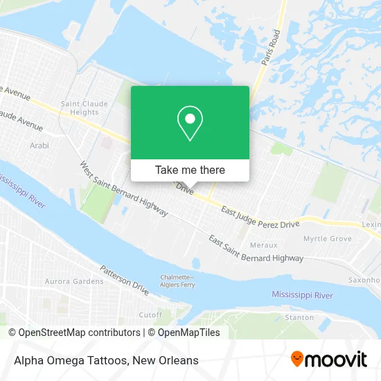 Alpha Omega Tattoos map