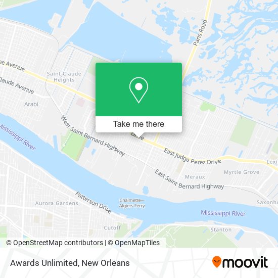 Awards Unlimited map