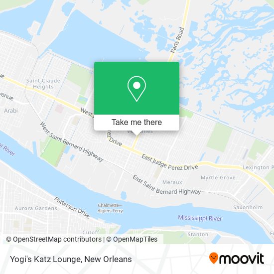 Mapa de Yogi's Katz Lounge