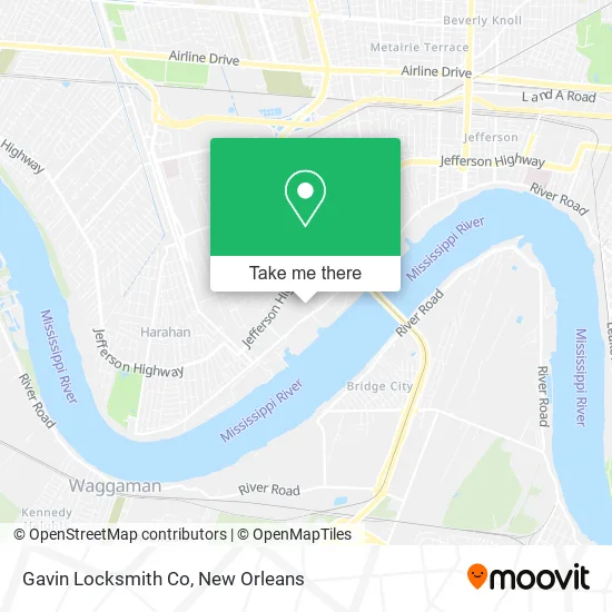 Gavin Locksmith Co map