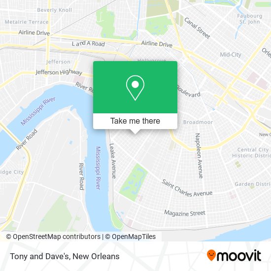 Mapa de Tony and Dave's