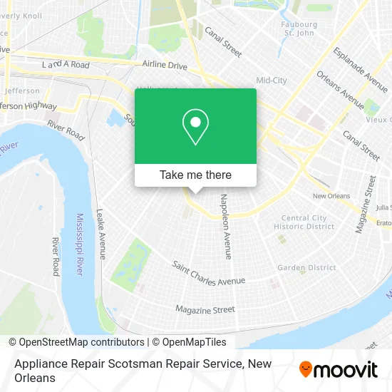 Mapa de Appliance Repair Scotsman Repair Service