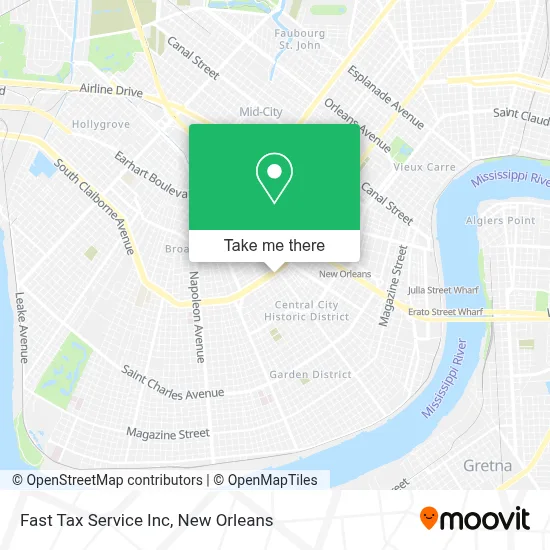 Fast Tax Service Inc map
