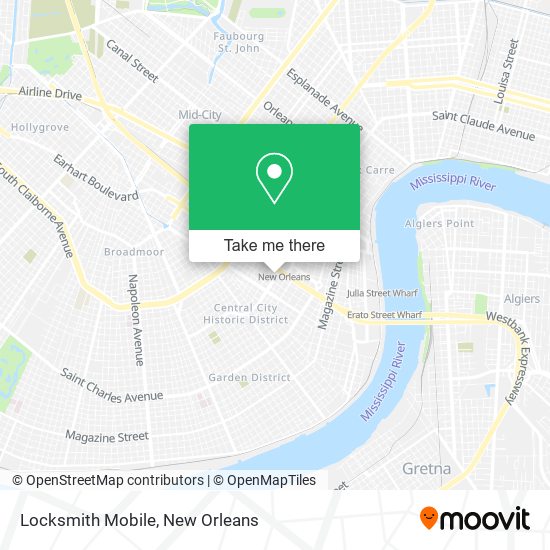 Mapa de Locksmith Mobile