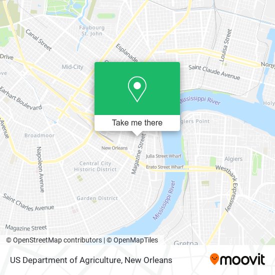Mapa de US Department of Agriculture