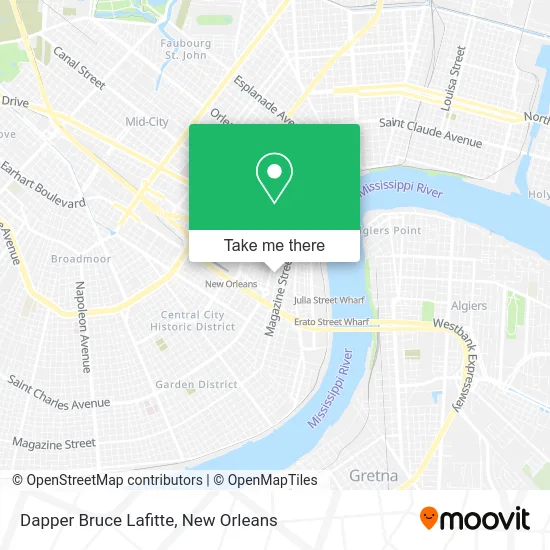 Dapper Bruce Lafitte map