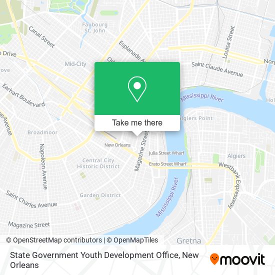 Mapa de State Government Youth Development Office