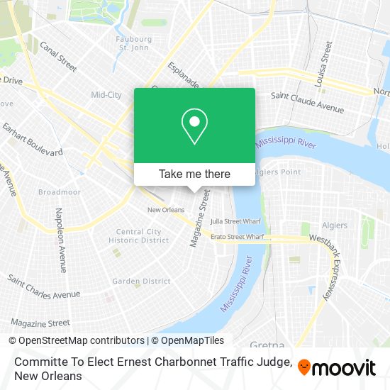 Committe To Elect Ernest Charbonnet Traffic Judge map