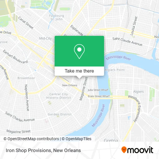 Iron Shop Provisions map