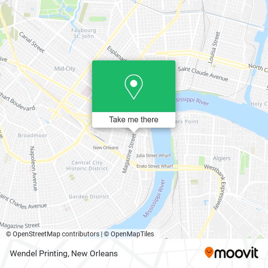 Mapa de Wendel Printing