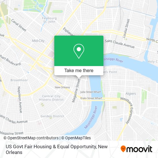 US Govt Fair Housing & Equal Opportunity map