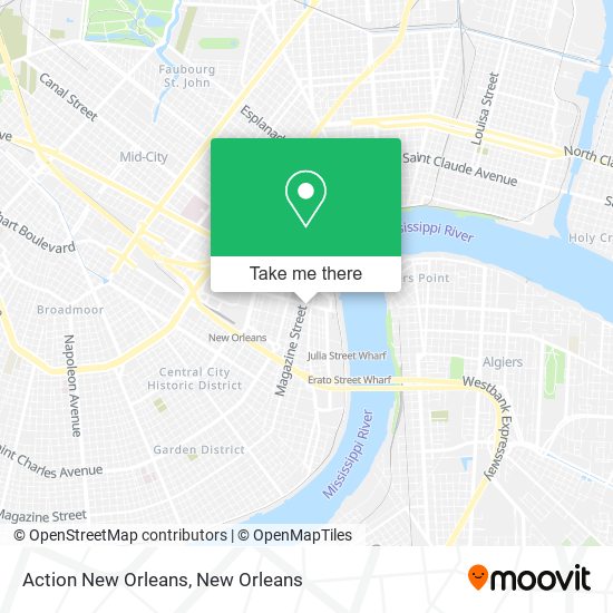 Action New Orleans map