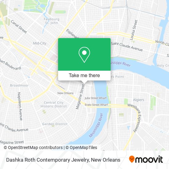 Dashka Roth Contemporary Jewelry map