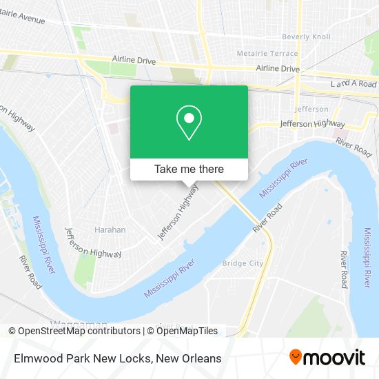 Elmwood Park New Locks map