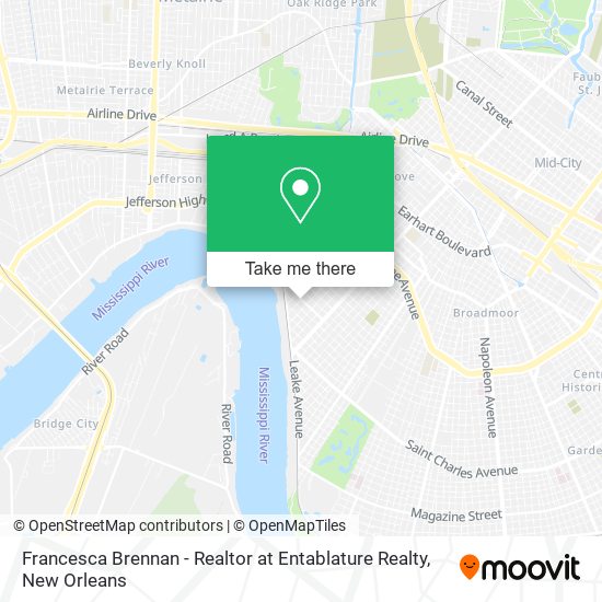 Francesca Brennan - Realtor at Entablature Realty map