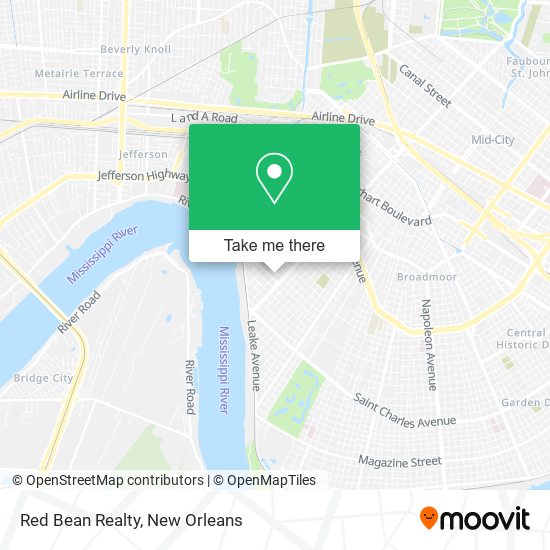 Red Bean Realty map