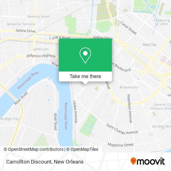 Carrollton Discount map