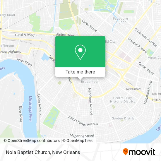 Nola Baptist Church map
